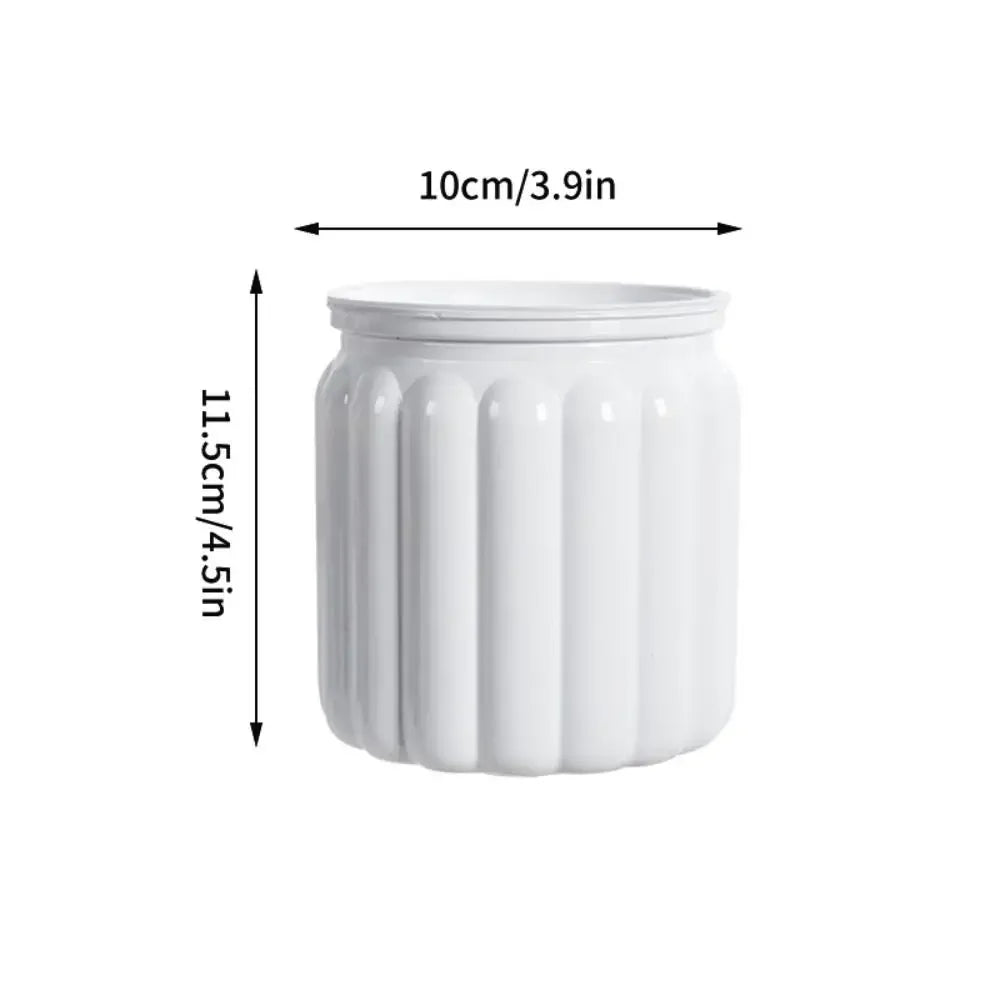 Cache pots transparent gris moderne rayures verticales plante intérieure fleur pot auto arrosage