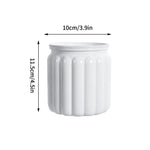 Cache pots transparent gris moderne rayures verticales plante intérieure fleur pot auto arrosage