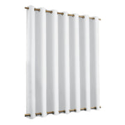 rideau extérieur isolant tissu plissé blanc beige gris vert moderne sobre