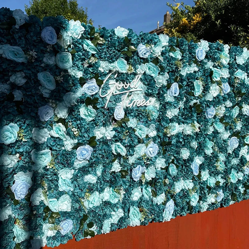 Mur de fleurs en soie rose pour fond de table romantique