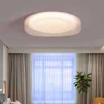 plafonnier moderne blanc rond éclairage quotidien surface opaque lumière led ultra mince