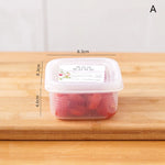 boîtes conservation alimentaires transparentes modernes poignées étiquettes fruits légumes viandes