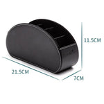 boîte rangement cuir rouge moderne télécommande cosmétiques respectueux environnement compartments 12litres 100g