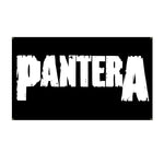 bannière pantera lettres blanches fond noir graphique grunge clips décoration chambre studio musique