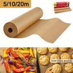 papier cuisson non adhésif marron clair 5m 10m 20m anti décharge grill four air