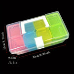 boîtes rangement plastique rose bleu vert orange modernes pratiques poignée