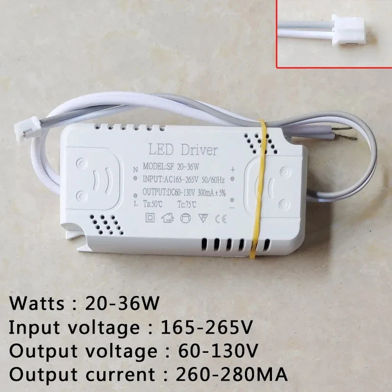 driver led blanc moderne 165 265v ac 80w transformateur éclairage fonctionnel