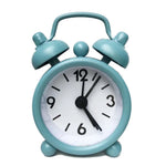 réveil horloge circulaire classique mécanique aiguilles rouge bleu rose Jaune métal durable chambre