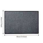 tapis sol antidérapant gris marron noir texturé stries verticales moderne minimaliste PVC non slip