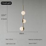 suspension lumineuse moderne sphères translucides structure métallique noir blanc minimaliste plafonnier led contemporain