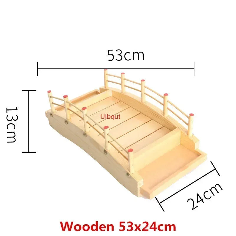 plateau sushi bois moderne bateau sushi assiettes sashimi