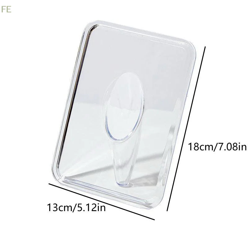 vase acrylique transparent moderne minimaliste adhésif vase intégré support fleurs rectangulaire lisse