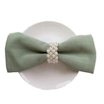 serviettes table réutilisables coton lin 40x40cm classique beige vert jaune blanc rose fleurs séchées