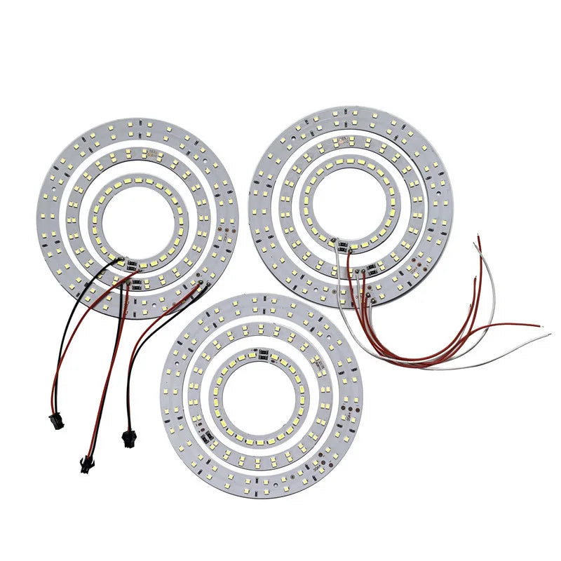 lampe circulaire led blanche moderne câble usb interrupteur dimmer décoration intérieure