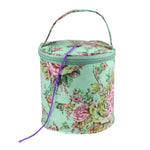 sac main rond polyestère réutilisable multi usages vert rose patchwork vintage fleur animal gravures