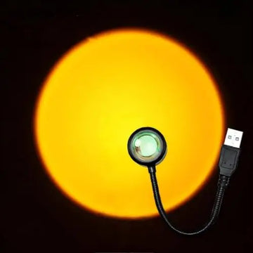 lampe led veilleuse ambiance atmosphérique usb transparente moderne noir fixée tringle flexible