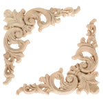 corniche décorative baroque ornements floraux bois sculpté ajustement meubles murs portebiancheclair