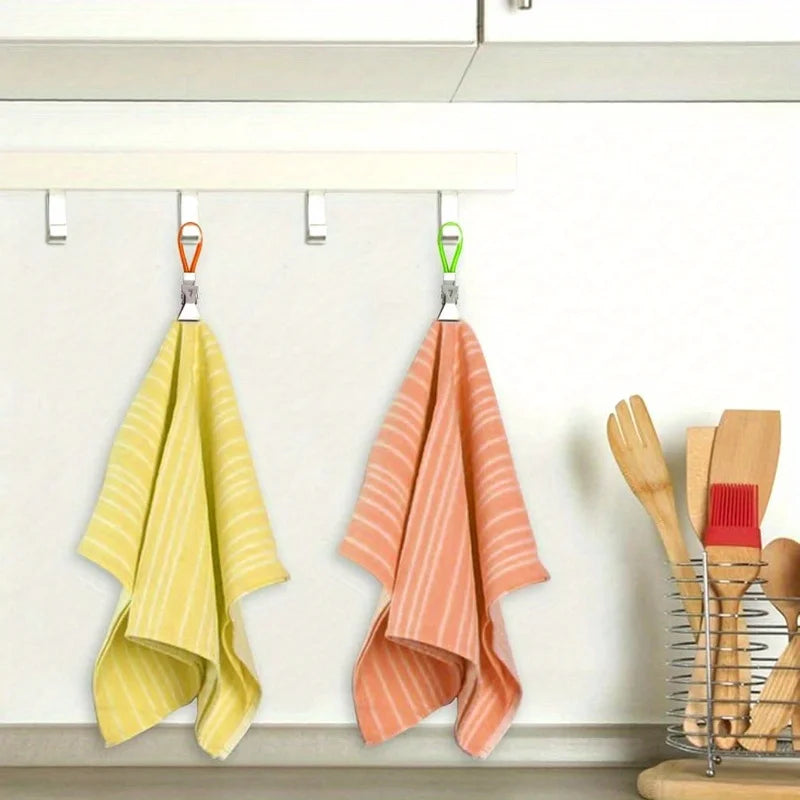 clips linge couleur moderne utilitaire tissu varié serviettes suspendre crochet métal brillant