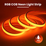 ruban led cob 12v 24v 576 leds étanche décoration maison salon blanc moderne