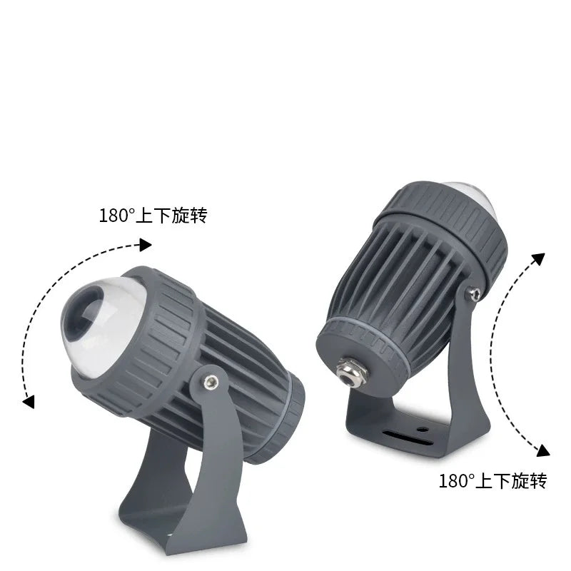 projecteur led gris moderne projecteur mural extérieur ip67 10w 20w ac220v dc12v