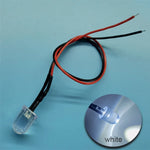 Diodes led rouges bleues vertes transparentes pré câblées 12V ronde modernes 20cm