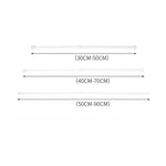 tringle télescopique extensible blanc moderne rideau serviettes carreaux floral minimaliste douche