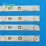 bandes lumineuses led blanc rondelles dorées modernes aluminium