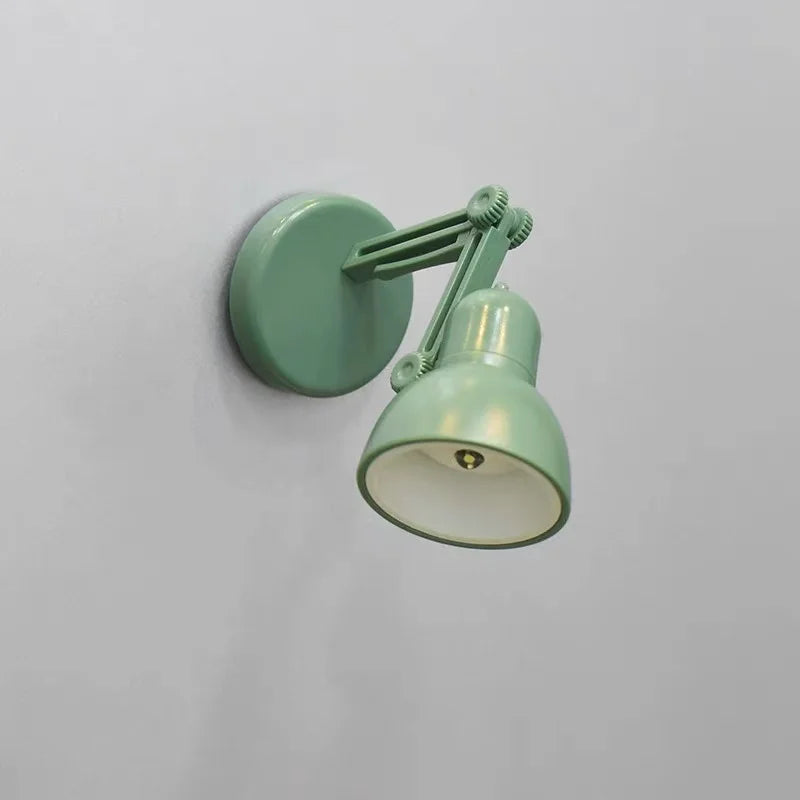 lampe table moderne adhésive couleurs vives orange rose vert jaune matériau lisse minimaliste