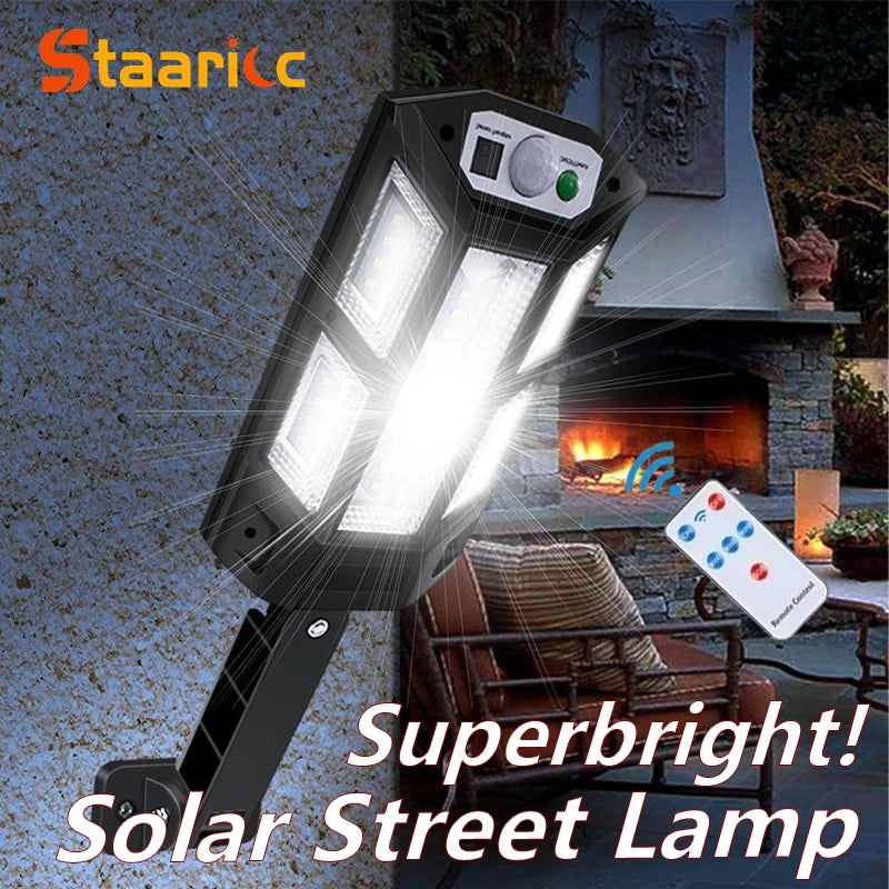 lampe solaire détecteur mouvement extérieure moderne applique murale ip65 led noir autoinstallation sécurité jardin
