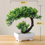 Bonsaï artificiel vert menthe déco intérieur