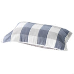 couverture lit patchwork bleu blanc non glissant respectueux environnement moderne adhésif