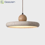 Suspension lumineuse pierre naturelle gris clair texture béton moderne minimaliste 249 2000 lumens