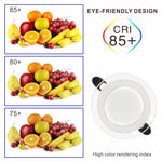 spots led blancs modernes 104mm 63mm 45mm 6w 220v opaques 10 pièces