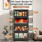 rangement modulaire pliable noir moderne roulettes grilles rangement amovibles