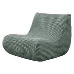 Housse fauteuil moderne crème texture relief lavable 30x60x70cm