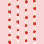 guirlande fraises fleurs blanches décoration anniversaire enfant rouge blanc vert festive tropicale chambre maison