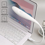 lampe led portable flexible blanc moderne interrupteur tactile usb charge veilleuse lecture