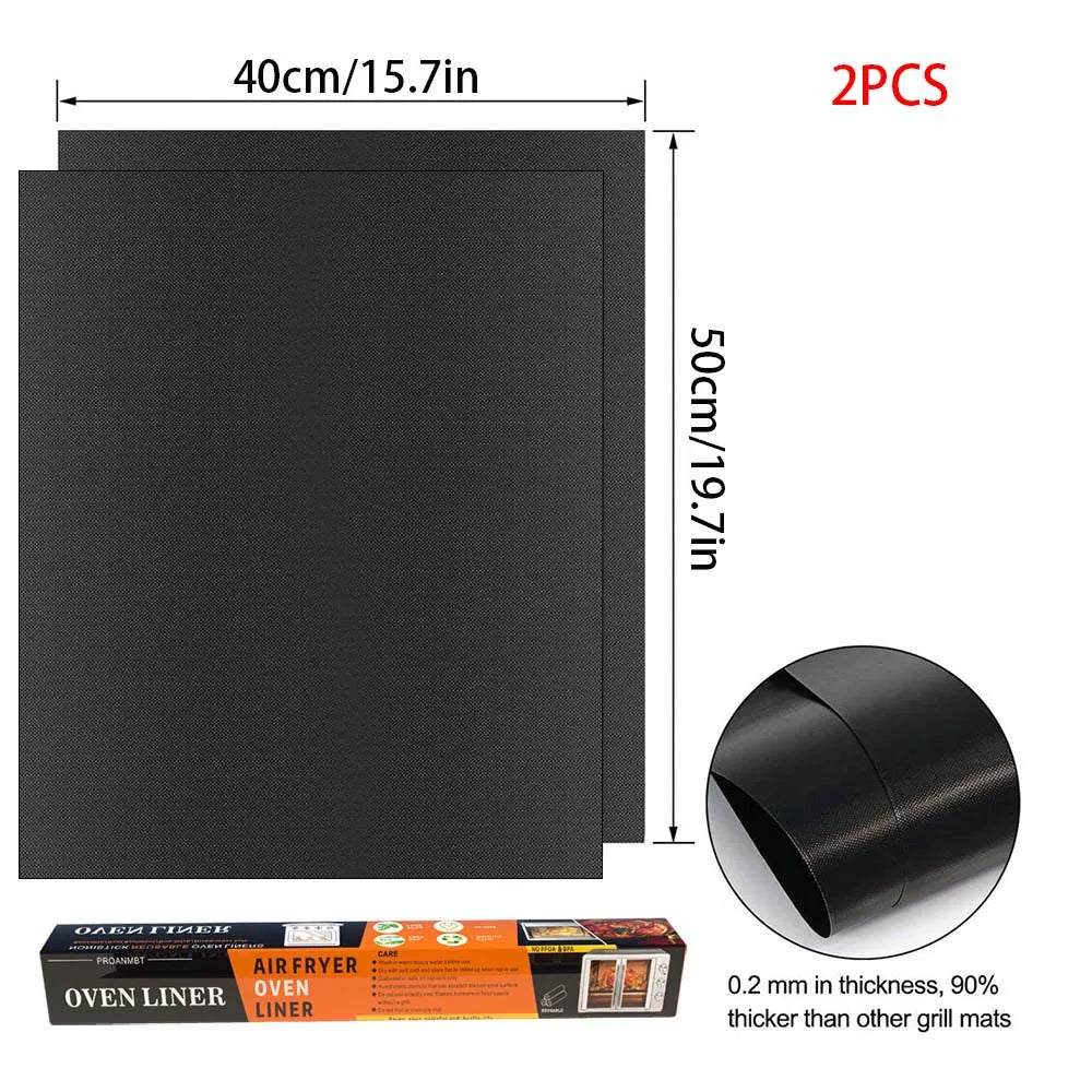 tapis cuisson antiadhésif réutilisable résistant chaleur fond four noir moderne silicone