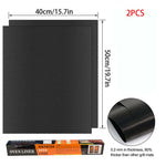 tapis cuisson antiadhésif réutilisable résistant chaleur fond four noir moderne silicone
