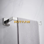 porte serviettes mural chrome serviette texturée moderne fixations murales inoxydables salle bains