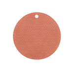 tapis table silicone réseau hexagonal bleu clair rose gris moderne antidérapant résistant taches cuisine