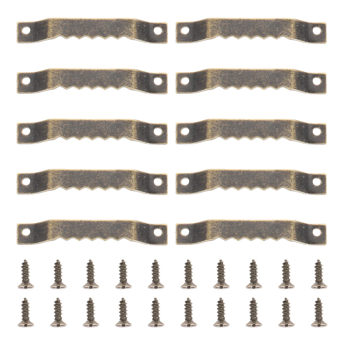 poignées meubles or bronze noir classiques vis set 10 pièces métal travaillé