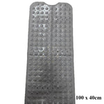 tapis douche gris bleu clair perforé anti dérapant drainage rapide moderne suction 70x38cm 53x53cm