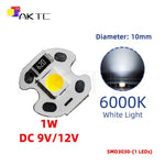 panneau led 1w 12v blanc rouge vert bleu 10mm alu smd3030 120deg moderne