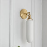 Lampe murale décorative en céramique avec abat-jour blanc