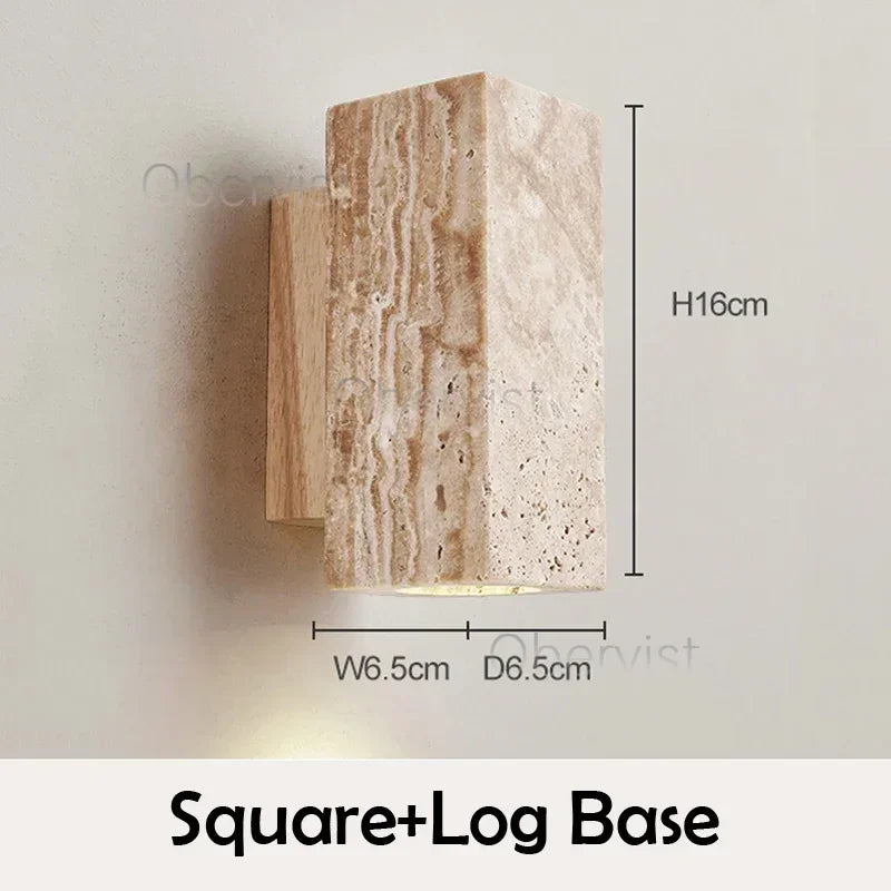lumière murale moderne minimaliste bois texture naturelle beige clair marron foncé veineuse fixée plaque