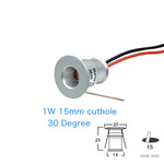 Downlight LED mini 1W 3W argenté moderne grille aluminium câble tissage 3000K 4000K 6000K