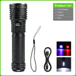 torche rechargeable led ultra puissante 300w lumineuse survie camping travail