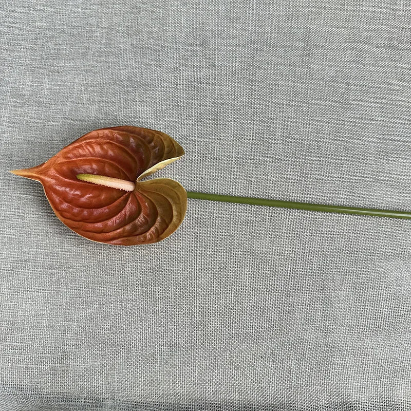 fleurs artificielles rouge vert blanc modernes intérieur décoration maison tringle fixée set pièces