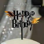 décoration gâteau anniversaire harry potter étoiles chapeau lunettes balai noir